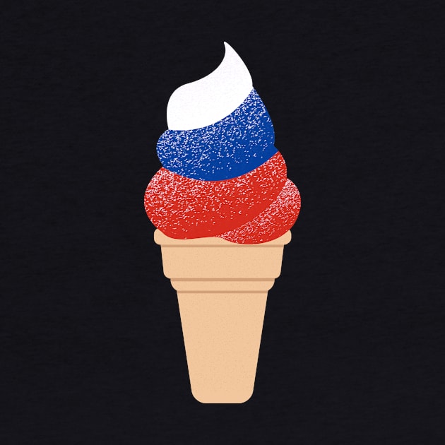 Funny Russian Flag Ice Cream by sqwear